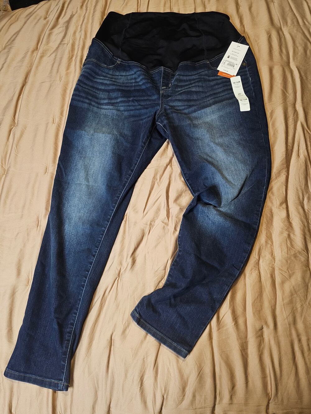 Isabel Maternity Dark Wash Skinny Jeans Size 16 33R NWT